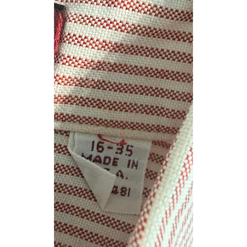 Vintage Jos A. Bank Striped Cotton Button Down Collar Shirt Size 16-35 - Picture 3 of 5